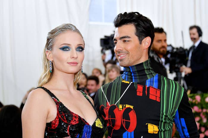 Sophie and Joe at the Met Gala