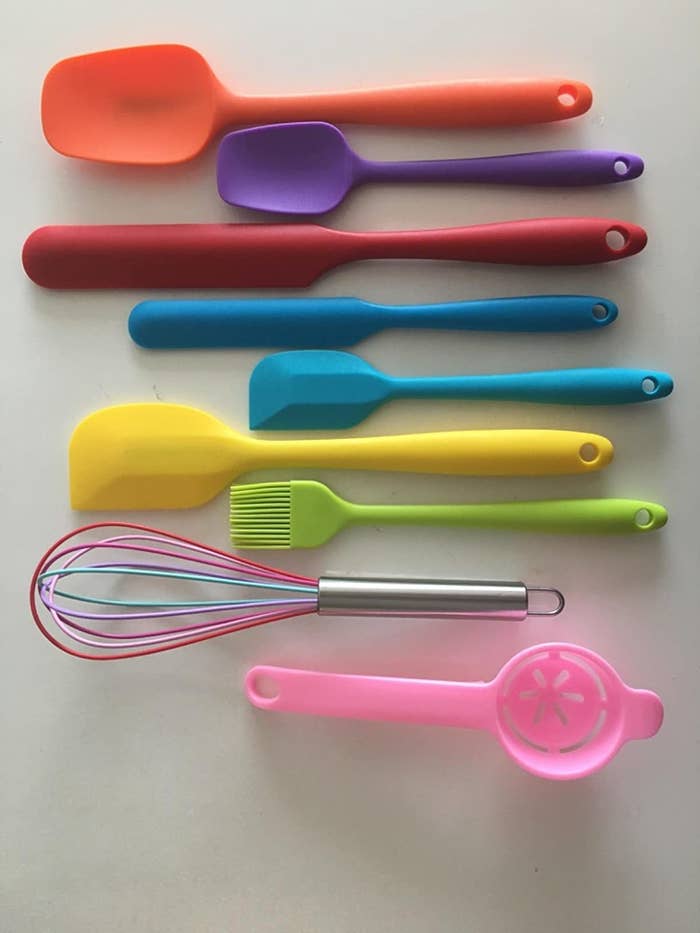 Silicone Clean Tool Sweep Spatula Scraper Removal Residue Fry Pan Dish  Cleaner for sale online