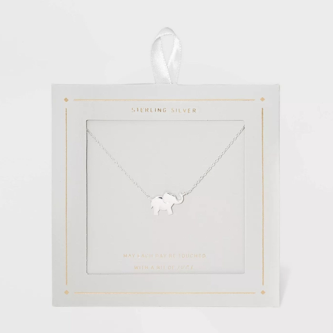 The silver elephant necklace