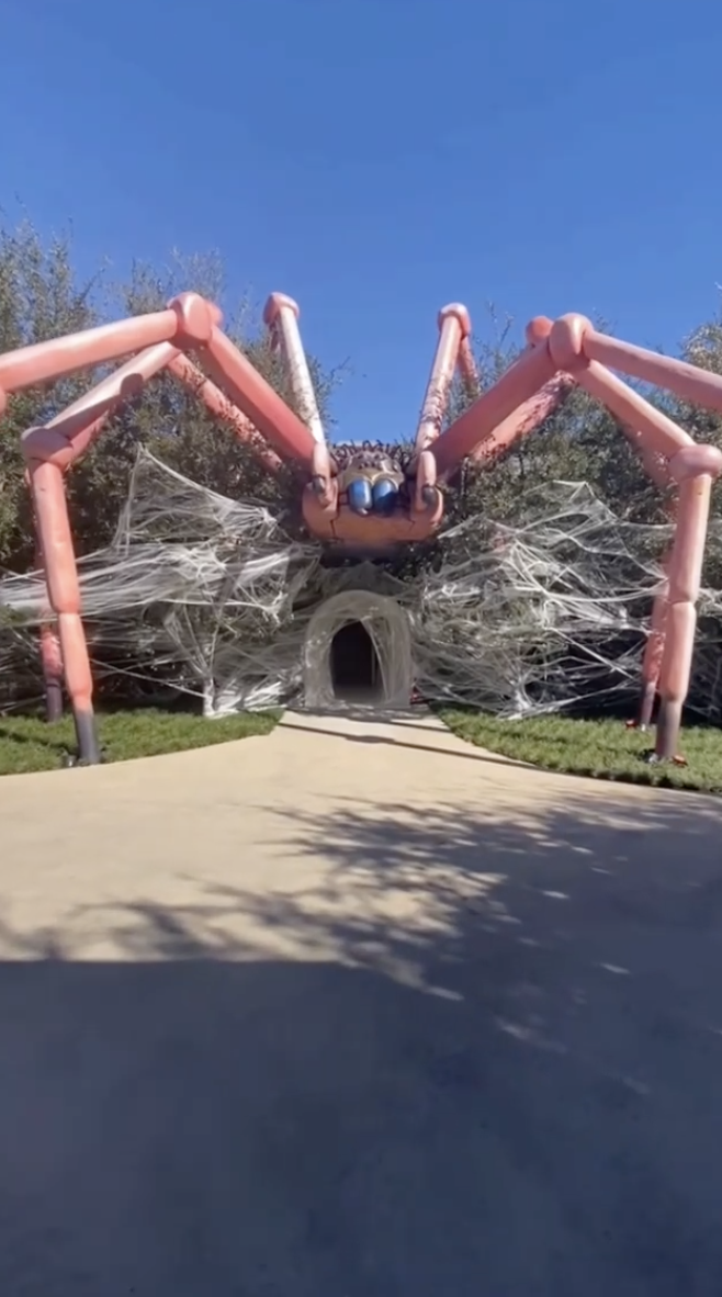 A massive inflatable spider