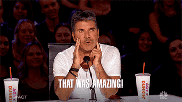 Simon saying, &quot;That was amazing&quot; on America&#x27;s Got Talent
