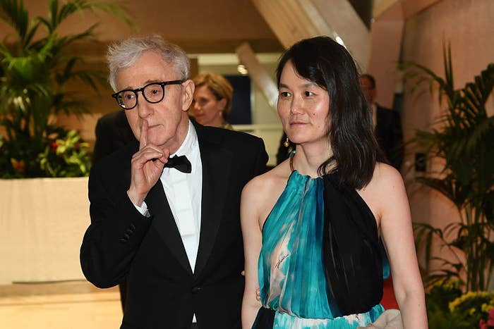 Woody Allen and Soon Yi Previn arrive at the Opening Gala Dinner during The 69th Annual Cannes Film Festival