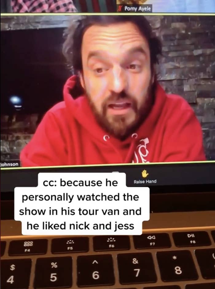 Jake saying, &quot;...because he personally watched the show in his tour van and he liked nick and jess&quot;