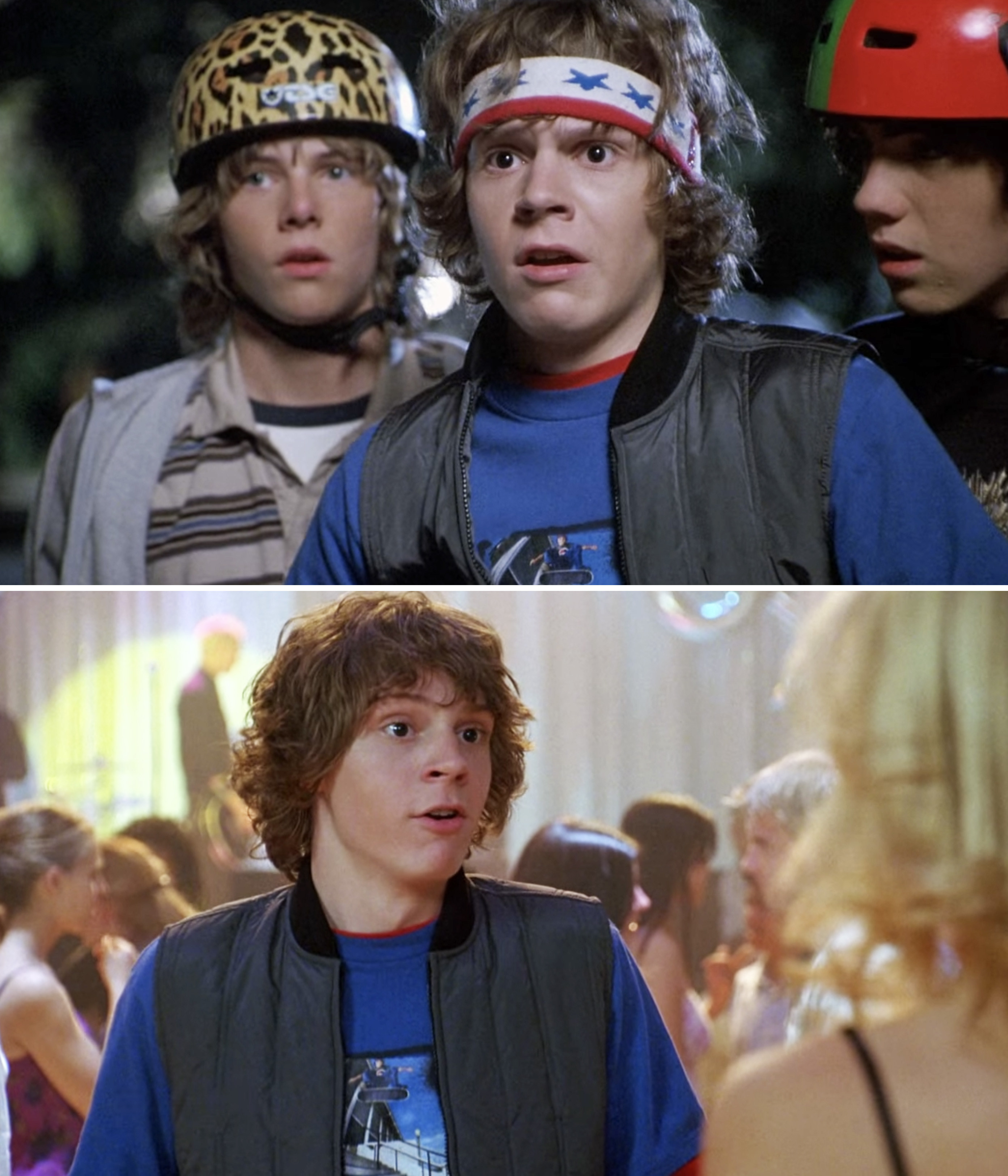 Evan Peters as Russell in "Sleepover"