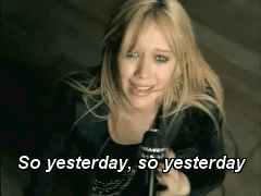 Hilary Duff singing, &quot;So yesterday&quot;