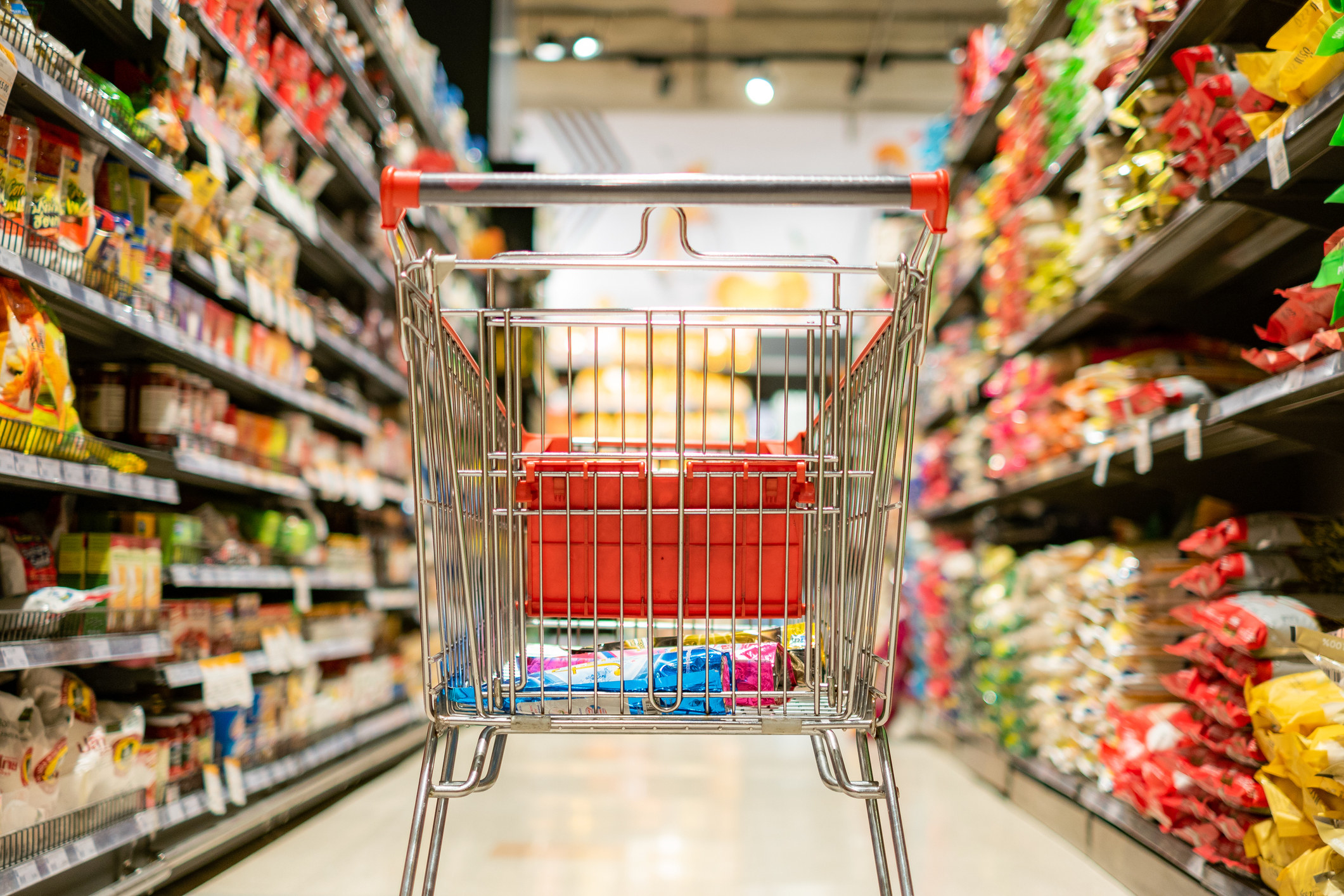 An empty shopping cart