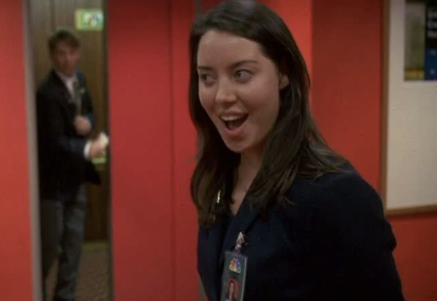Aubrey Plaza as as guest star on &quot;30 Rock&quot; in 2006