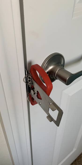 reviewe'rs door with lock on it