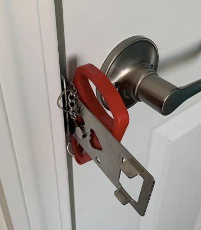 reviewer photo of the lock on door