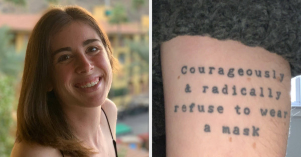 Kentucky woman goes viral for 'bad timing' of pre-pandemic tattoo