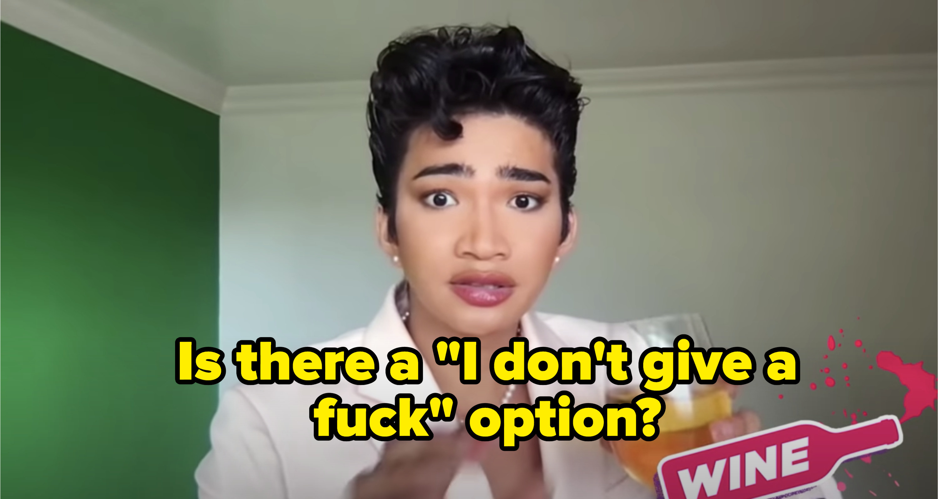 Bretman saying, &quot;Is there a &#x27;I don&#x27;t give a fuck&#x27; option?&quot;