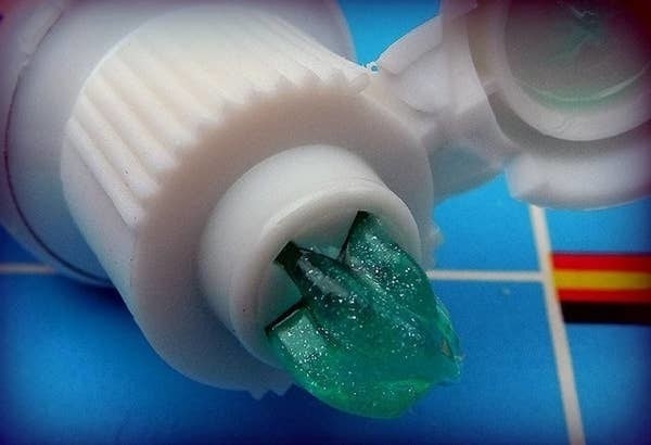 star-shaped toothpaste