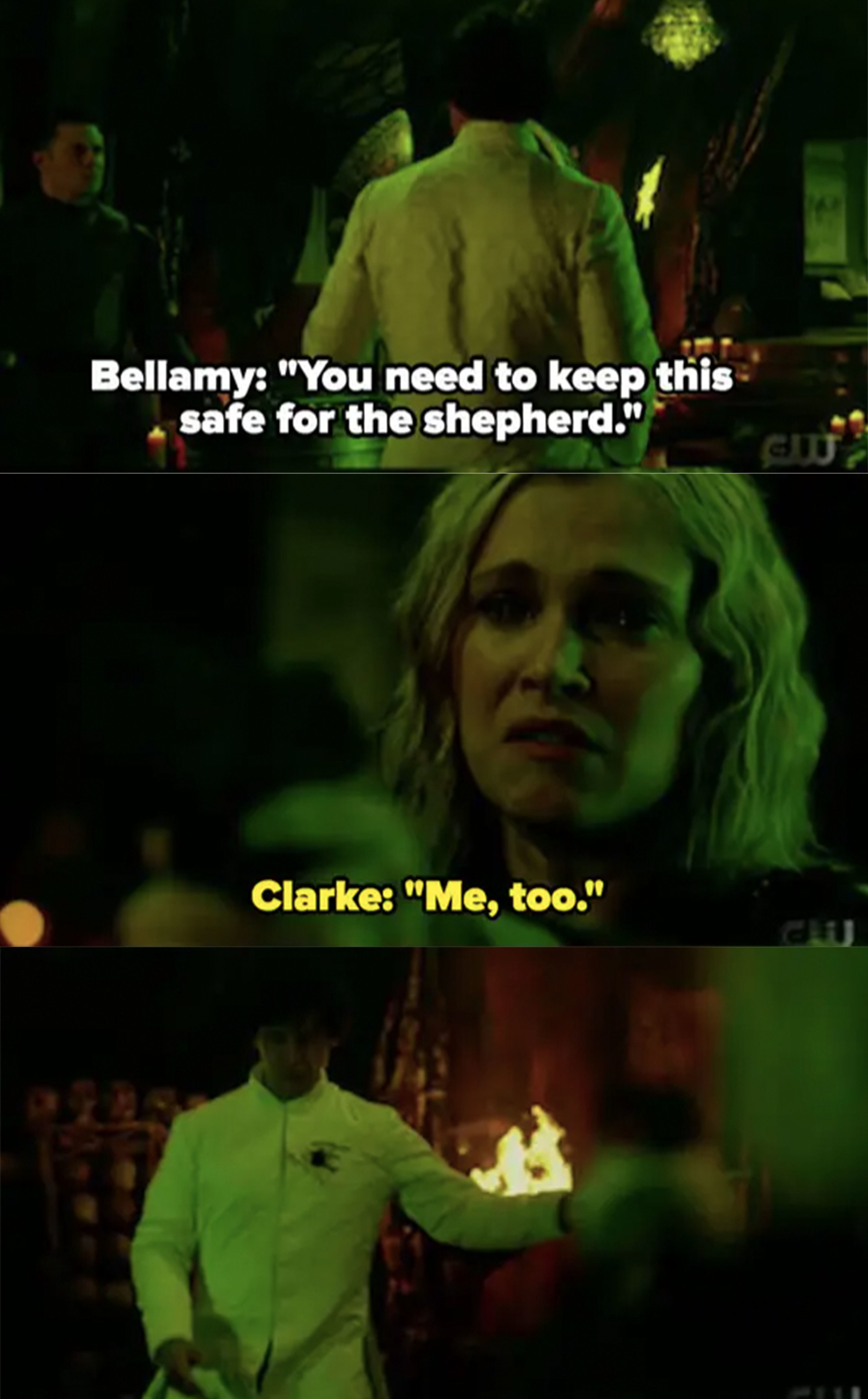 Clarke shoots Bellamy