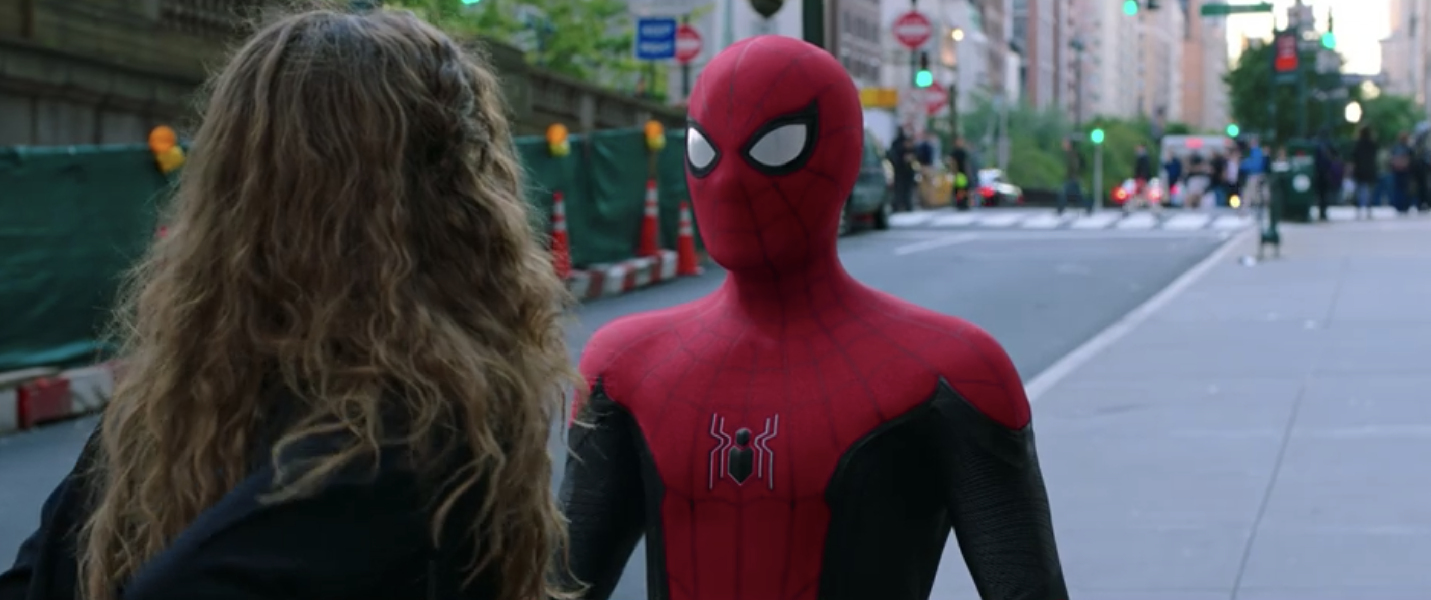 Spider-Man talking to MJ in &quot;Spider-Man: Far From Home&quot;