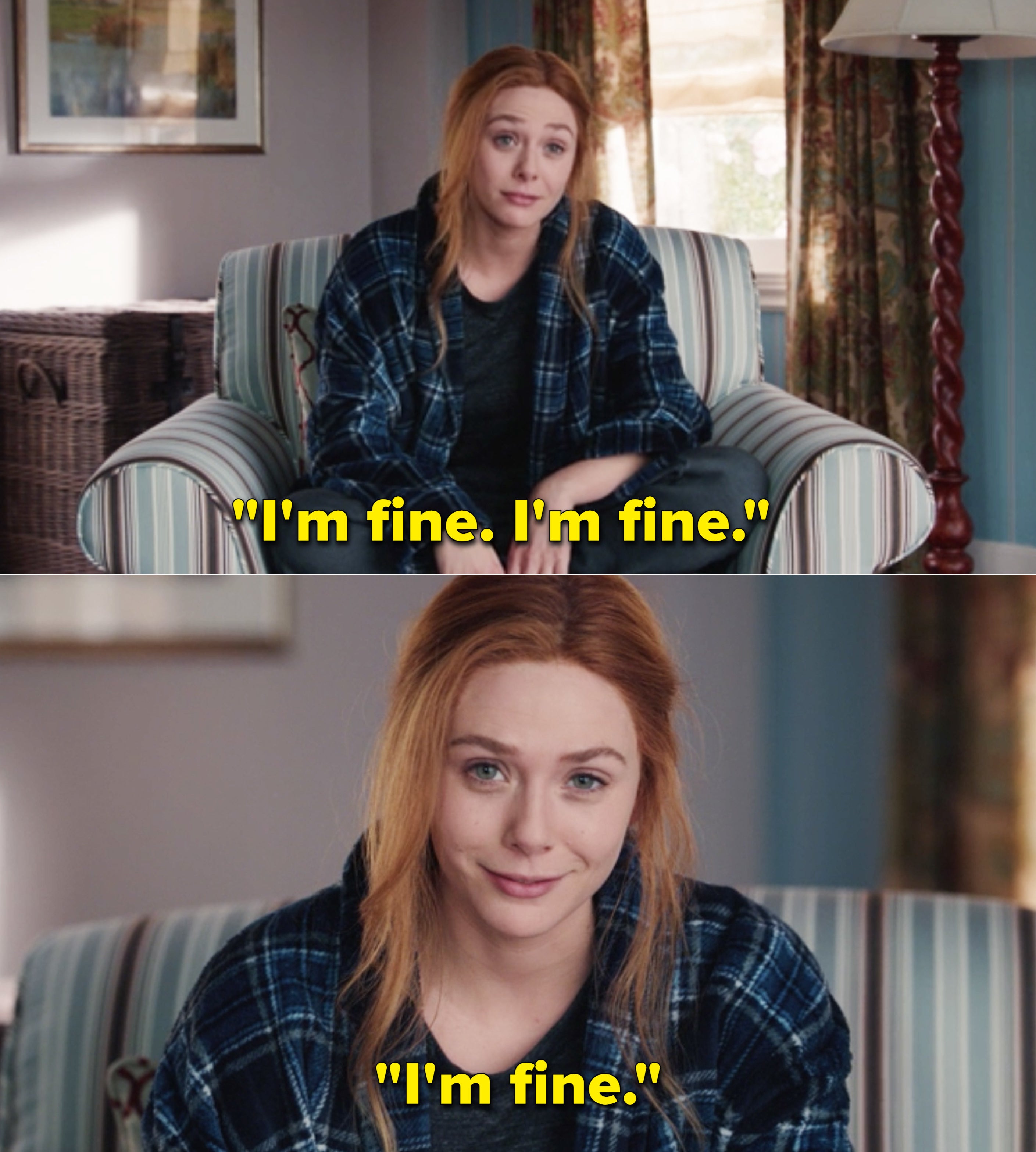 Wanda repeatedly saying, &quot;I&#x27;m fine&quot;