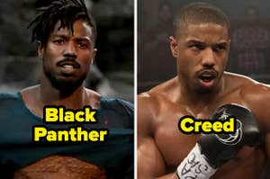 Michael B. Jordan in Black Panther and Creed