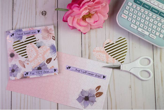 Completed anniversary card project.