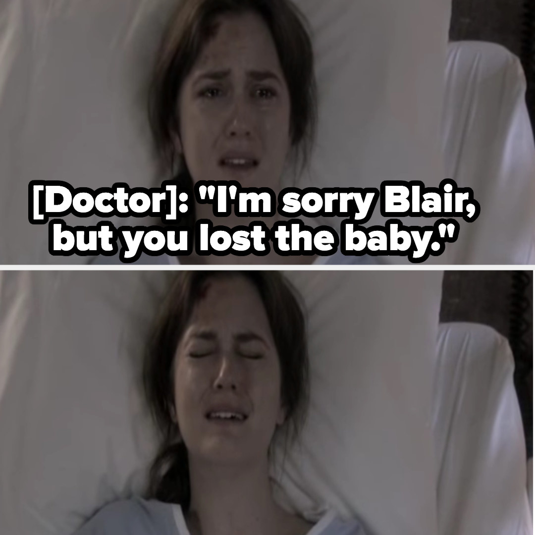 Blair&#x27;s doctor tells her she lost the baby