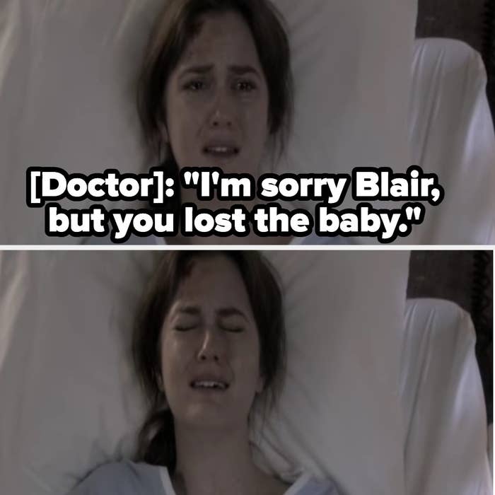 Blair&#x27;s doctor tells her she lost the baby