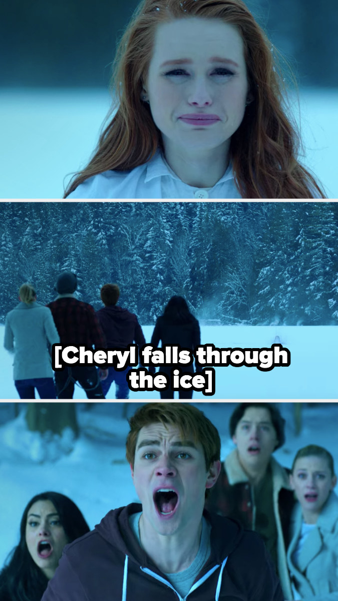 Cheryl plunges into the icy river on &quot;Riverdale&quot;