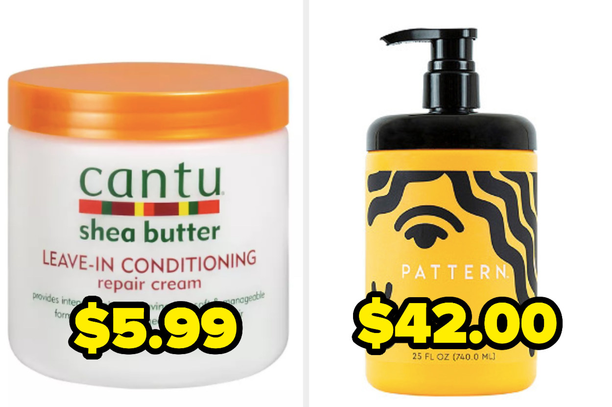 Cantu leave-in conditioner and PATTERN leave-in conditioner