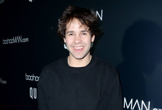 David Dobrik posing at an event