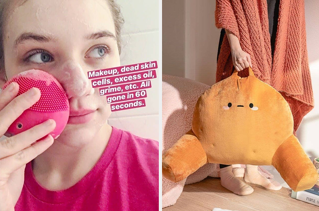 BuzzFeed editor using a Foreo Luna Mini 2 with the text