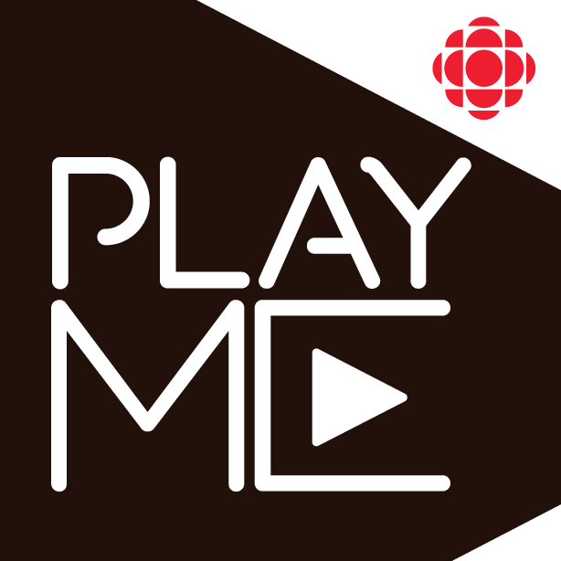 Cover art of CBC&#x27;s podcast that says PlayME in large letters