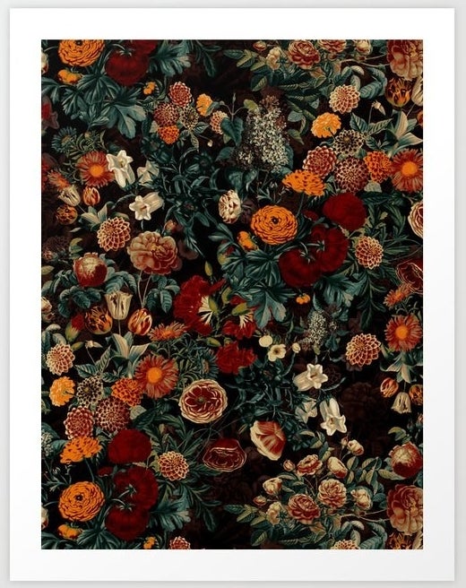 A print of flowers 