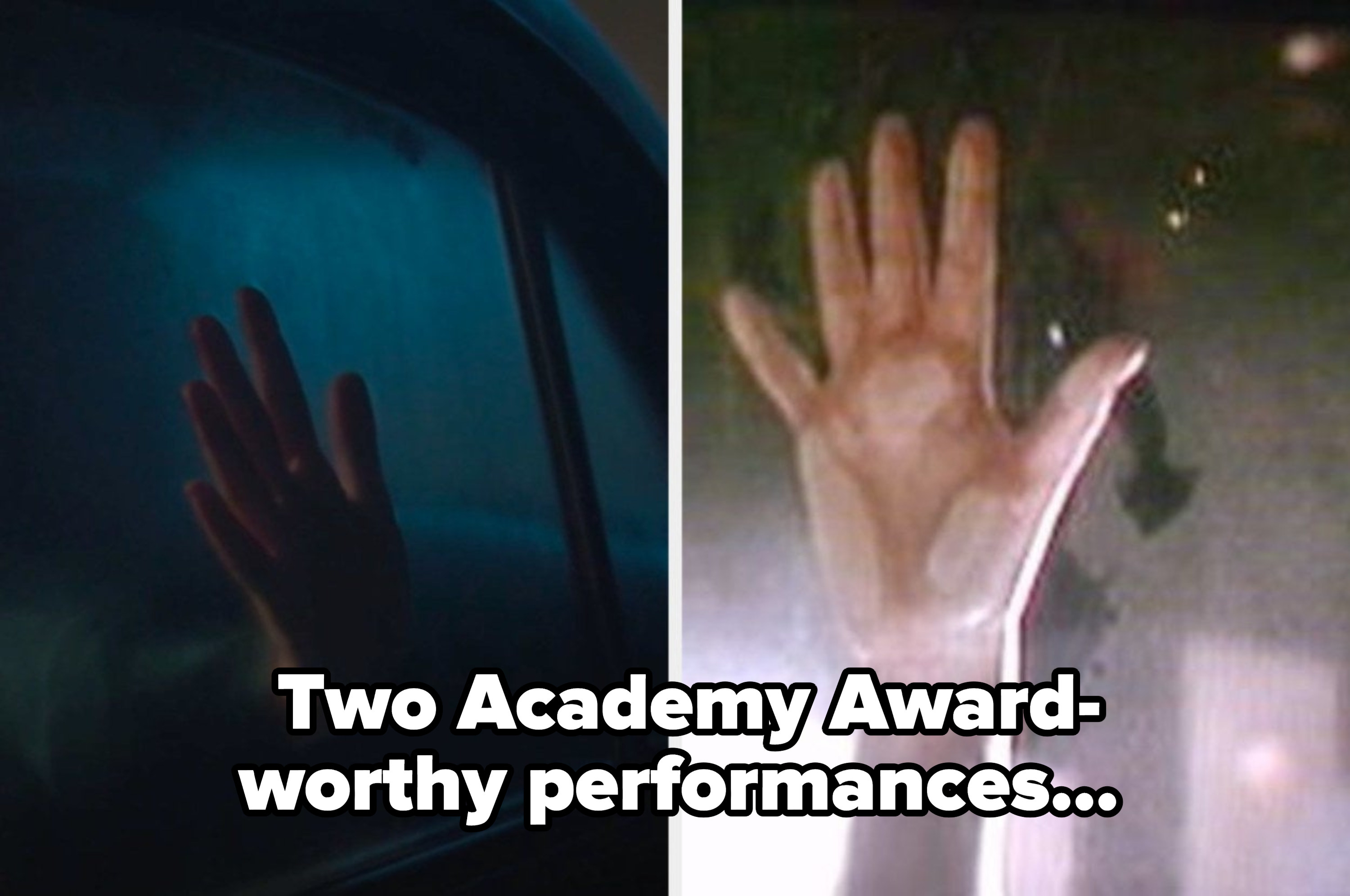 Archie&#x27;s hand side by side with the hand scene in the Titanic