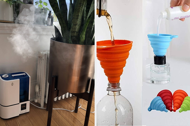 A humidifier / liquid being poured through a funnel