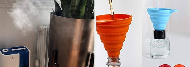 A humidifier / liquid being poured through a funnel