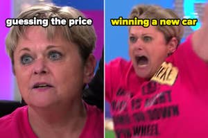 A woman on "The Price Is Right" screaming