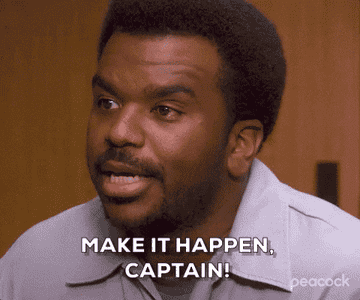 Darryl Philbin from The Office saying &quot;Make it happen, Captain&quot;
