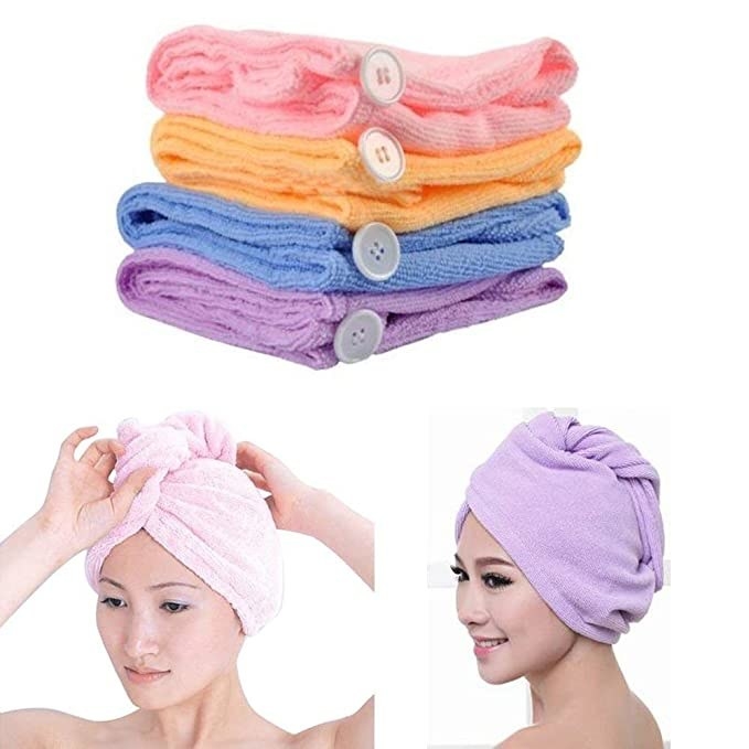Wrap around hair towel.