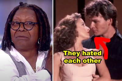 Side-by-side of Whoopi on "The View" and Patrick Swayze/Jennifer Grey in "Dirty Dancing"