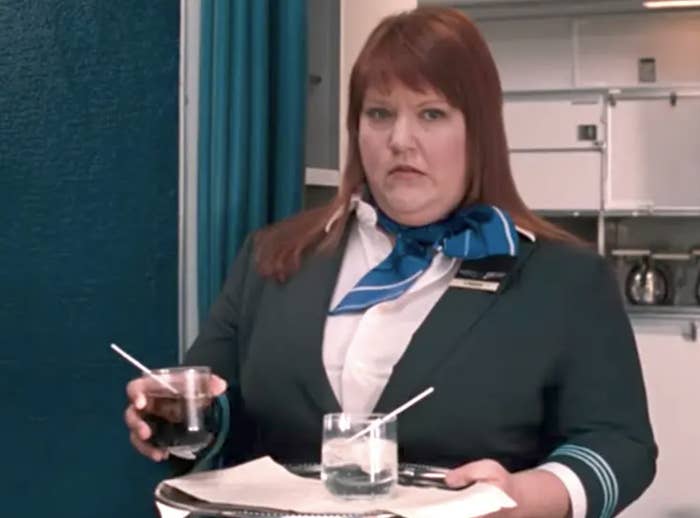 A flight attendant in &quot;Bridesmaids&quot;