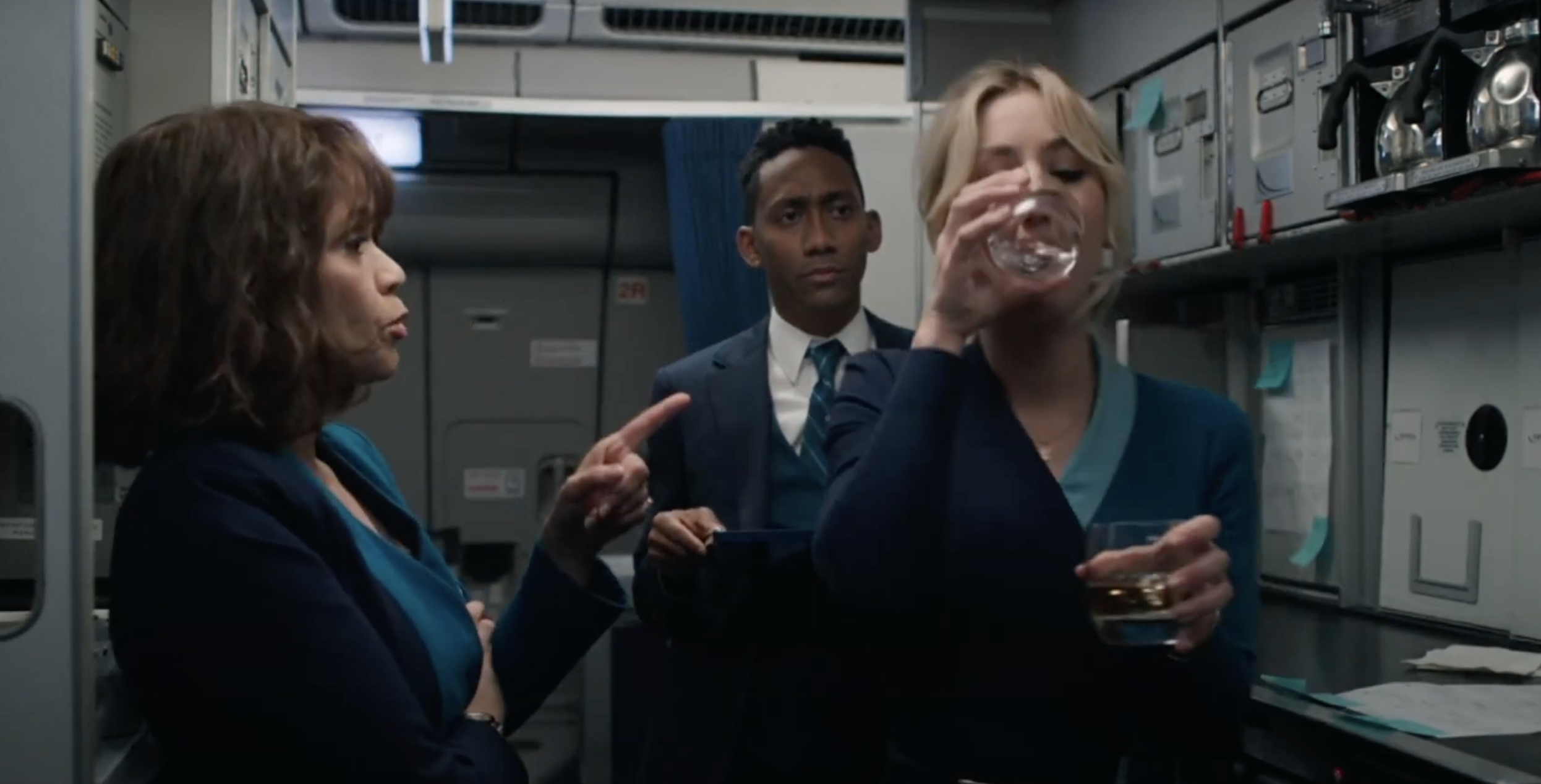 Kaley Cuoco and Rosie Perez in &quot;The Flight Attendant&quot;