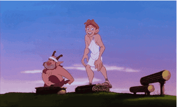 a gif of hercules and phil working out