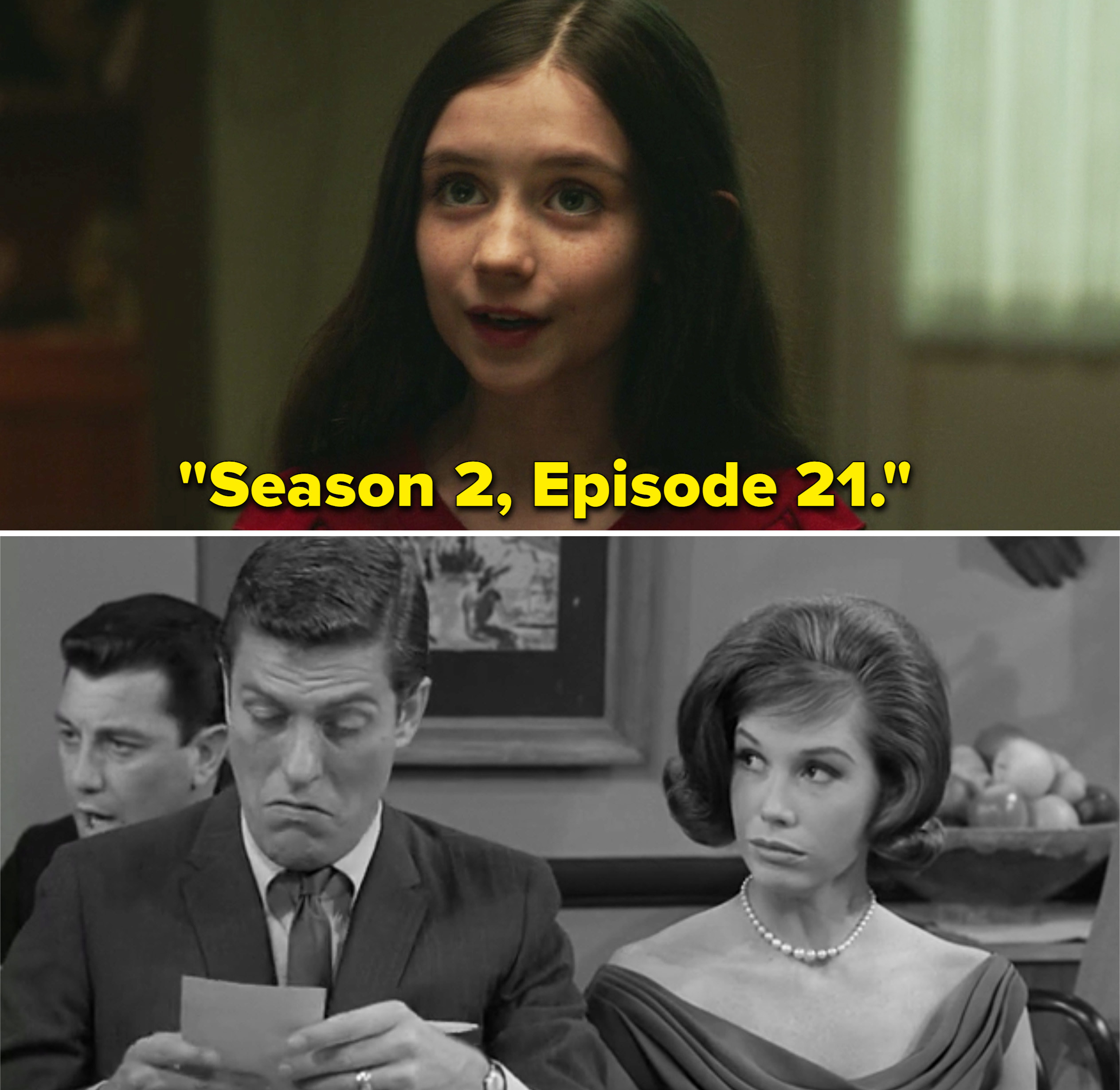 Young Wanda saying, &quot;Season 2, Episode 21&quot;