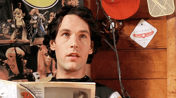 Paul Rudd in &quot;Wet Hot American Summer&quot; reading a magazine 
