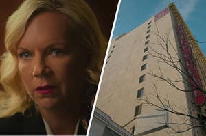 The Cecil Hotel manager and an exterior view of the Cecil Hotel