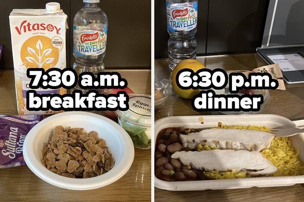 breakfast and dinner at the hotel