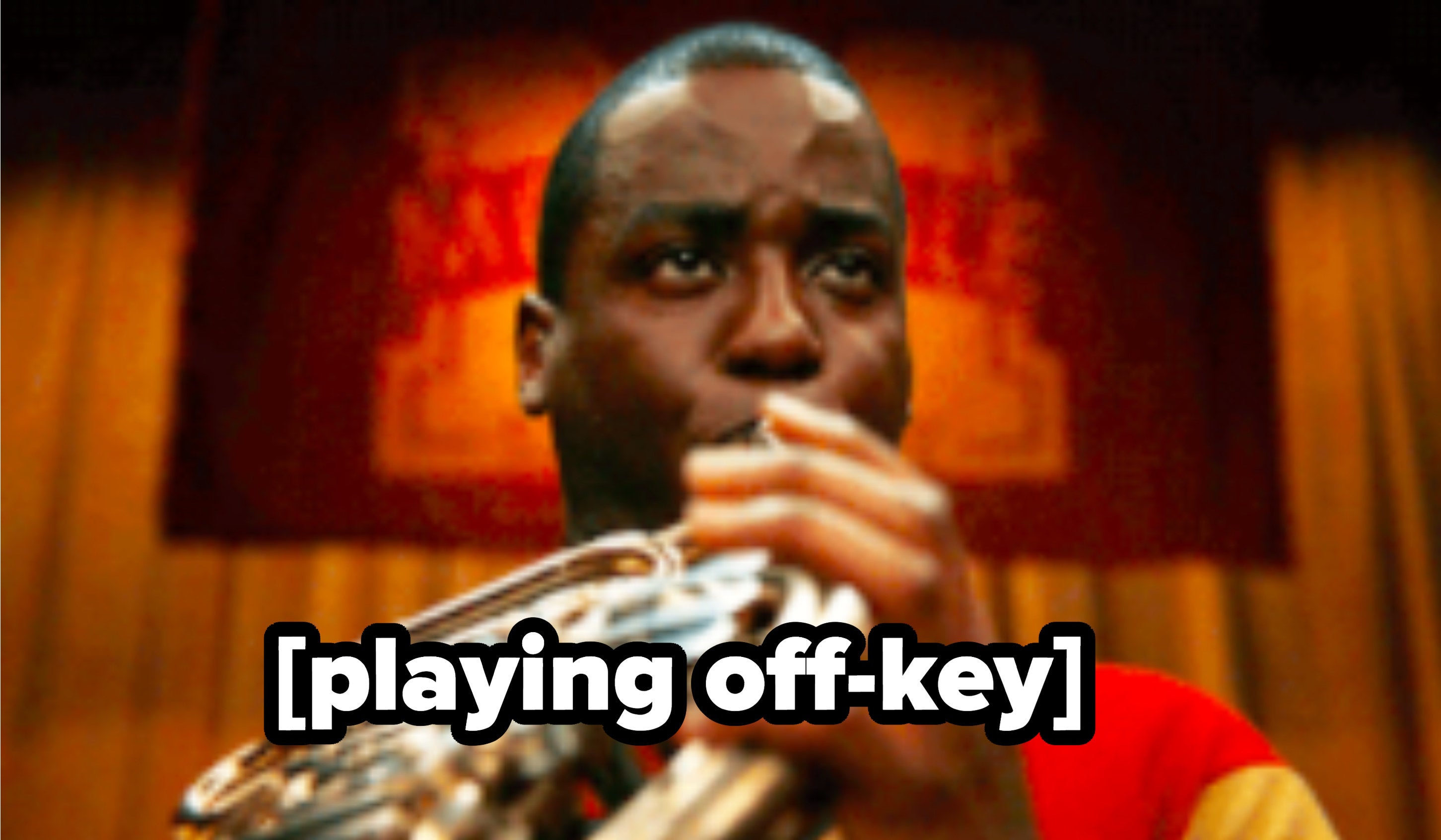 Eric plays trombone off-key