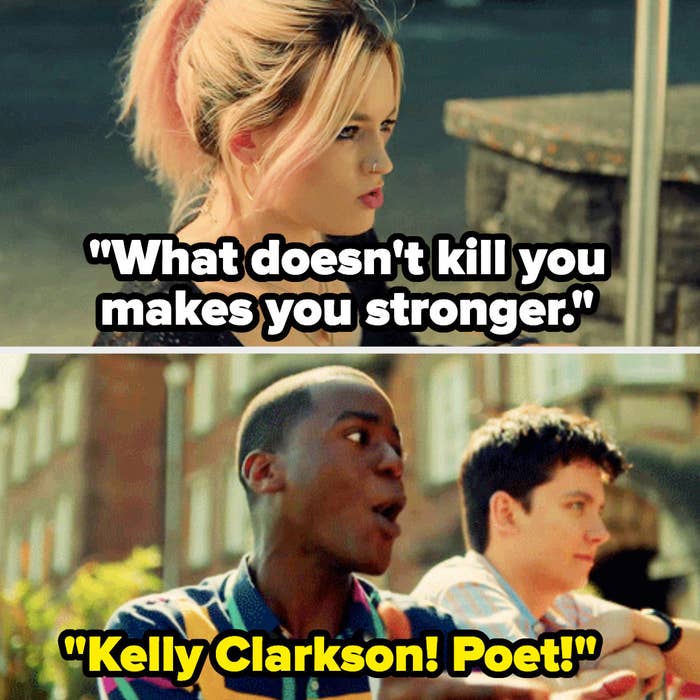 Eric: "Kelly Clarkson, poet!"