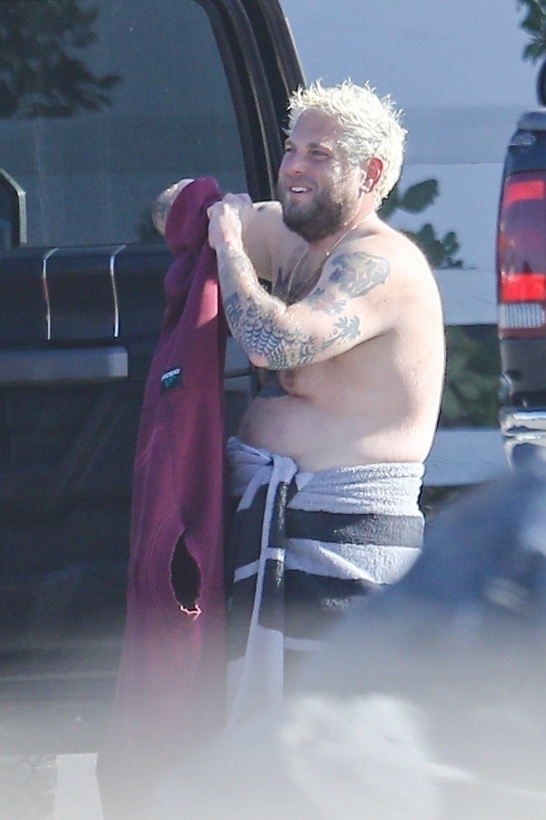 Jonah smiling after his surf session