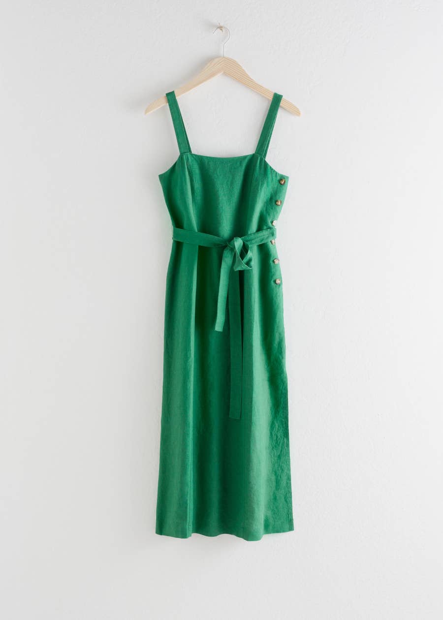 linen halter dresses Halter Neck Linen Dress  9Teen Boutique