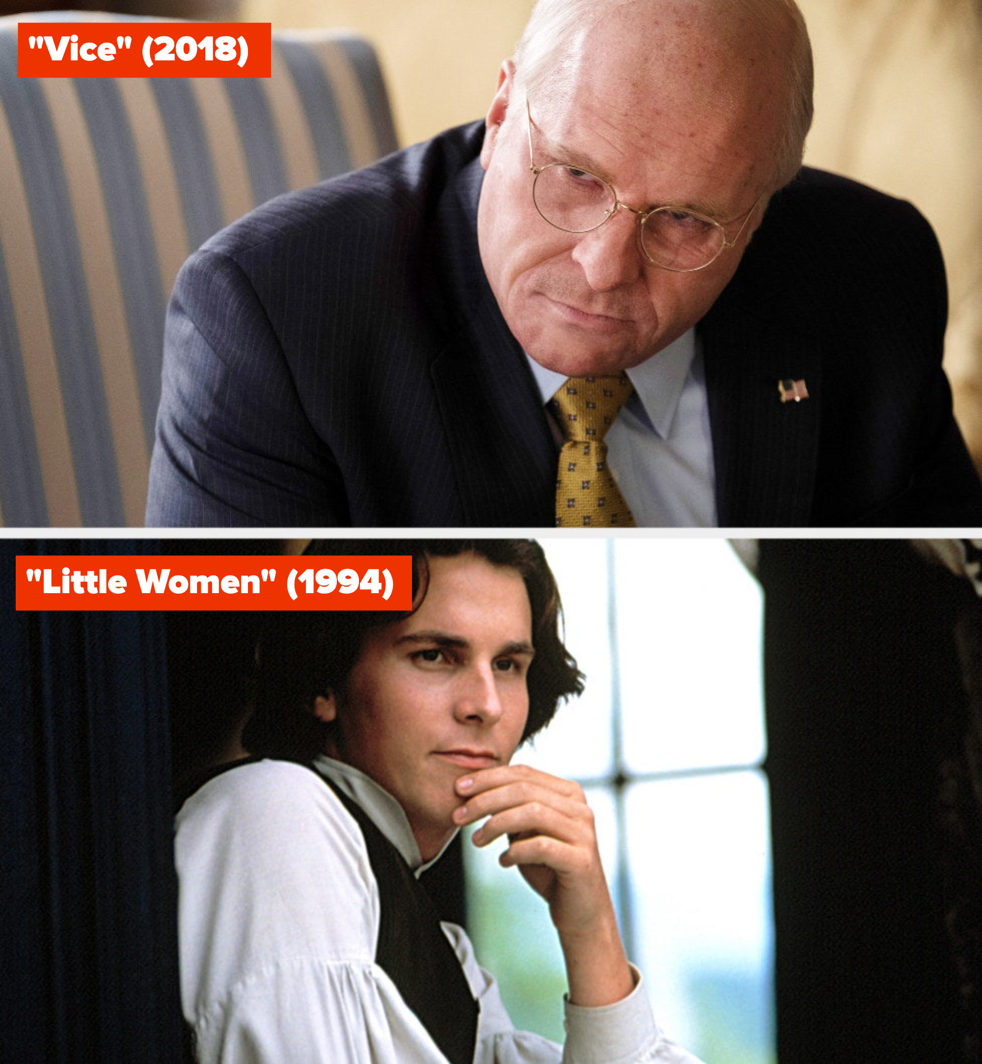 Christian Bale in &quot;Vice&quot; and &quot;Little Women&quot; (1994)