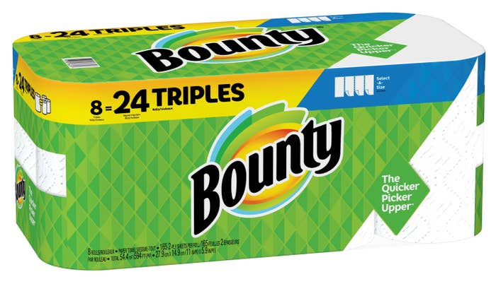 The eight-pack of paper towels