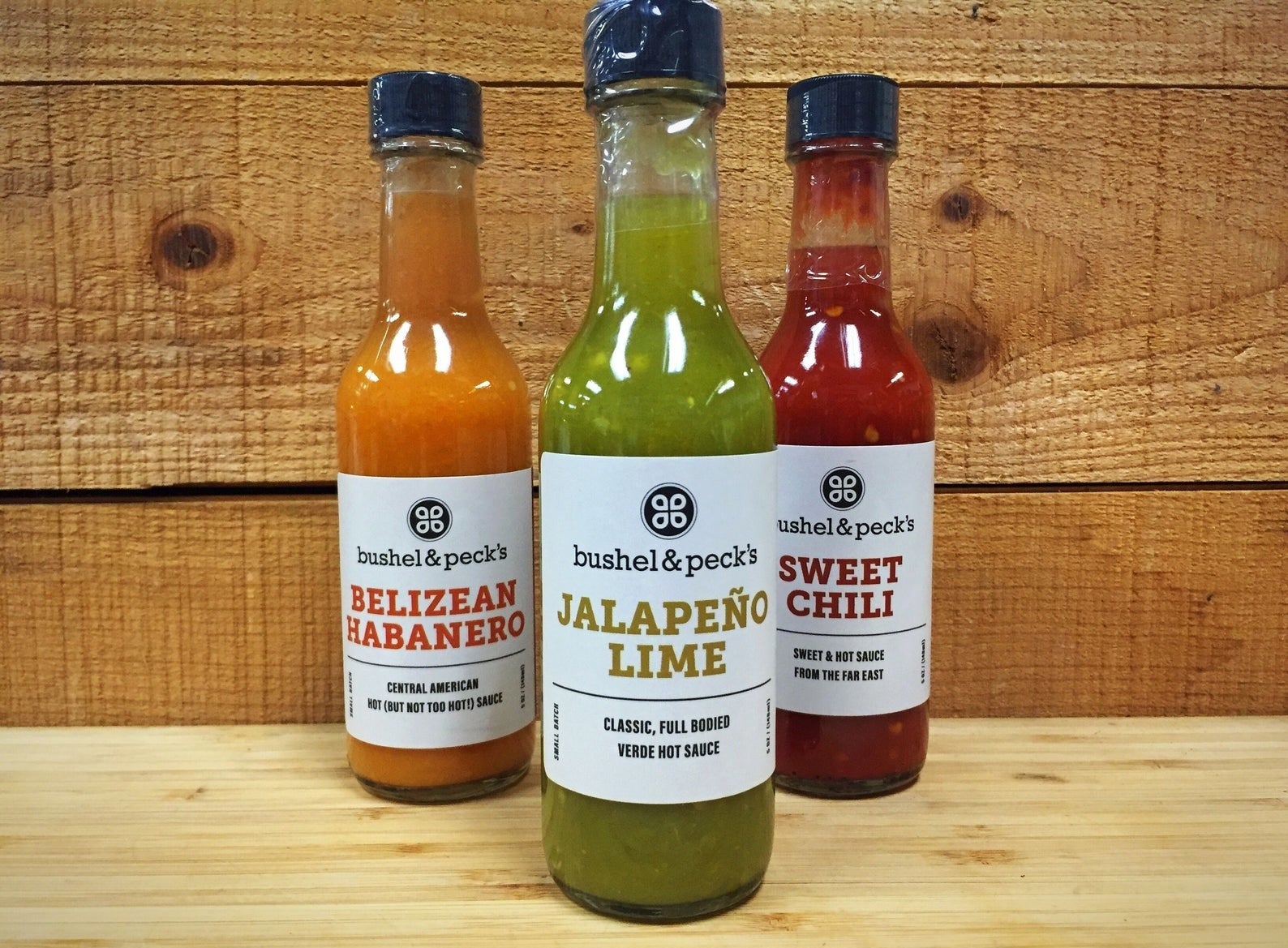 the hot sauce in belizean habanero, jalapeno lime, and sweet chili flavors